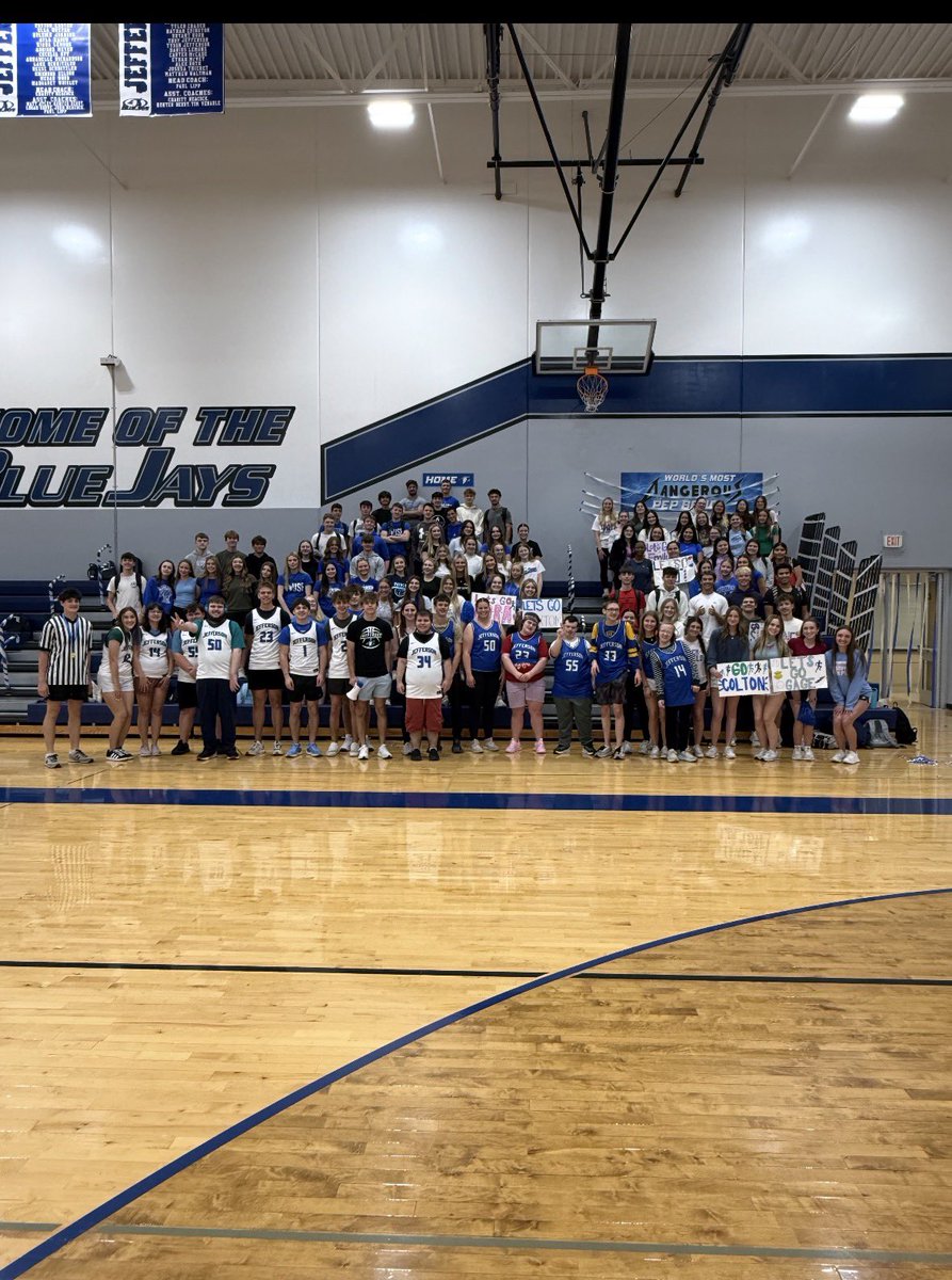 R7principal's tweet photo. What a great day during advisory at Jefferson High School! Our Unified Basketball game was a huge success thanks to our amazing students who helped plan, prepare, run, & compete in the event. Proud of the teamwork, leadership, & fun that was on display today!#JayUp https://t.co/6GG60pS3hn