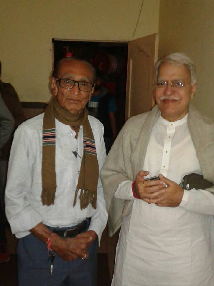 Shri Hariharbhai Mohanlal Kapdi - Kapdi Harihar -with Shri Shubhendrarao - "Sitar Player" &amp; Smt. Saskiya - De - Has - "Chello Player" at "Yashvantrai Natya Gruh" dt. 25 - 11 - 2016 Friday.....!