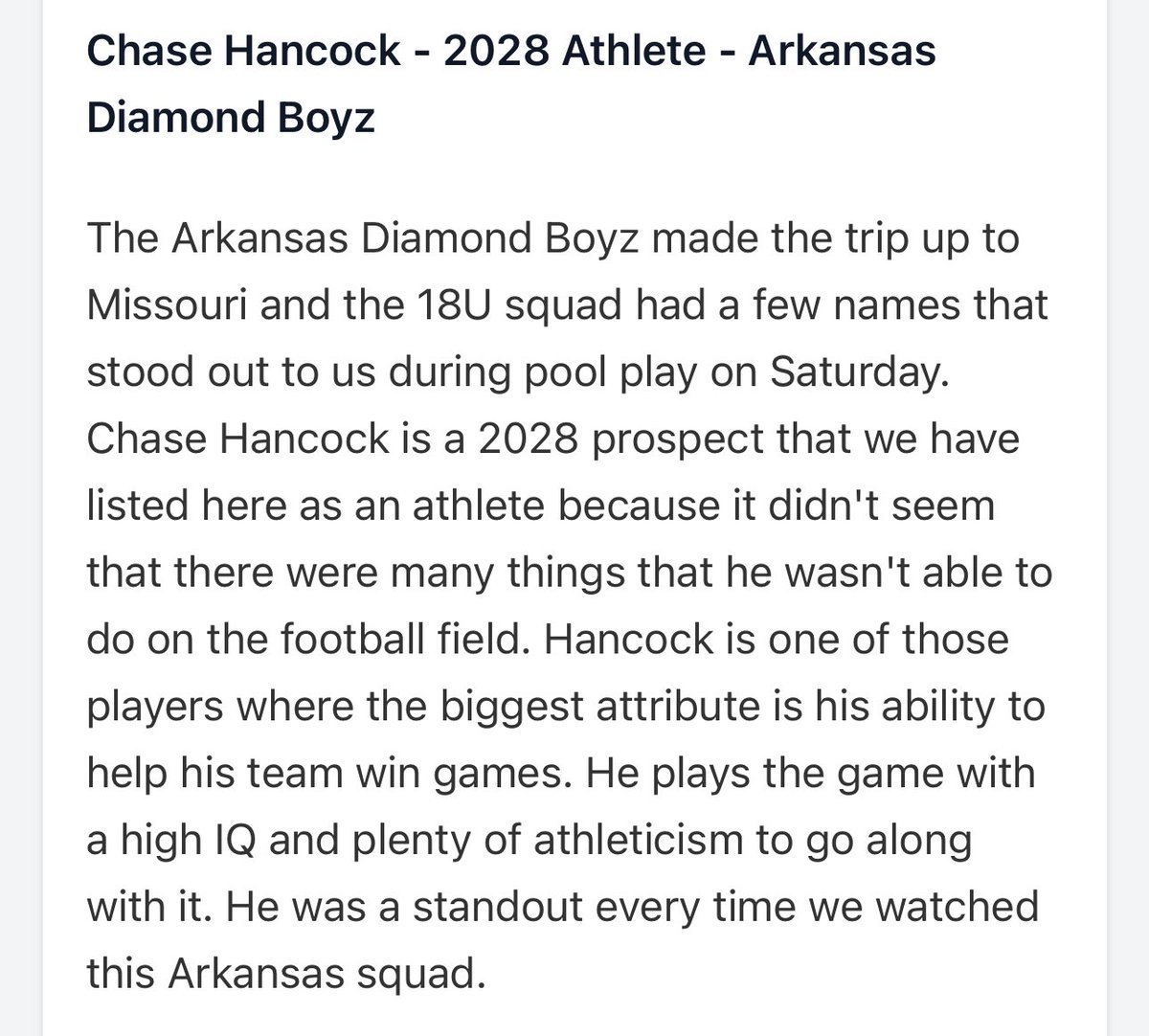 Chase Hancock tweet media