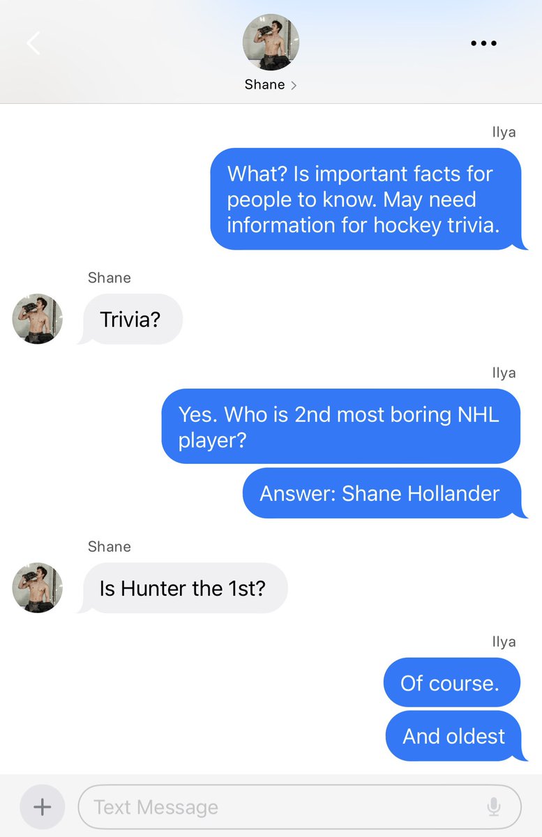 RCrock_'s tweet photo. When Ilya ask to do something and Shane says no… https://t.co/d0IpQMrnbb