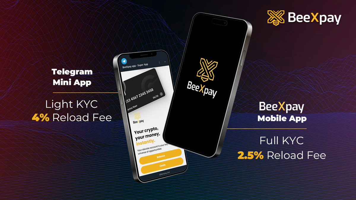 BeeXpay's tweet photo. BeeXpay fee logic is simple:
Light KYC → 4% reload
Full KYC → 2.5% reload
On $1,000 reload:
• Light KYC = $40 fee
• Full KYC = $25 fee
That’s $15 saved per $1K.
Higher volume → bigger difference.
Choose your tier: https://t.co/3fsIQKjEZM
#CryptoCards #VirtualCard #sSIM https://t.co/LMjiSJuBpR