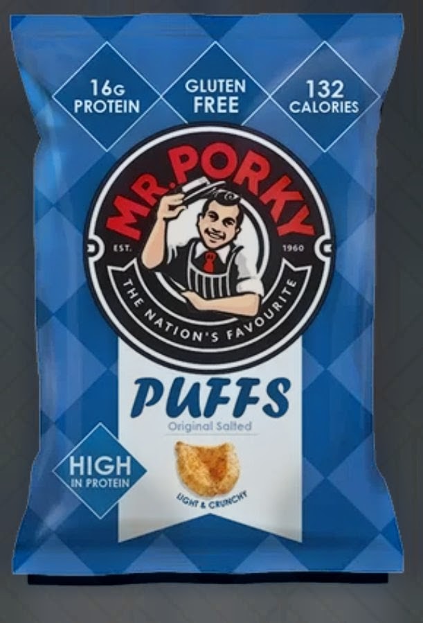 LauraVFoley's tweet photo. Didn't manage to get a photo before hubby snaffled the lot, but definitely will be trying the rest of the range from Mr. Porky! A new favourite snacky snack! 
#tryit #porksnacks
https://t.co/1YMHkRqygO https://t.co/UlBvq04XPb