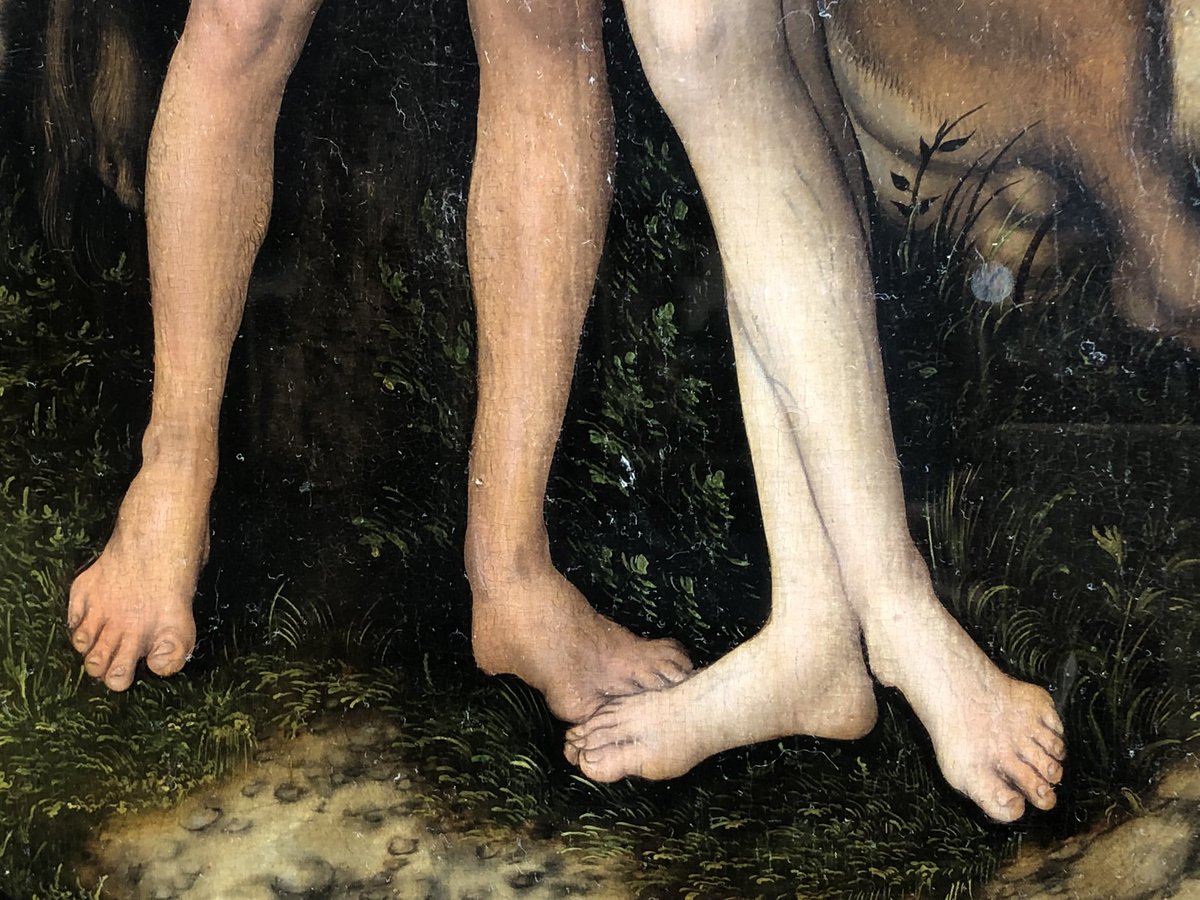 yuracei's tweet photo. Lucas Cranach der Ältere 
c. 1472 Kronach, Prince-Bishopric of Bamberg – 16 October 1553 Weimar, Duchy of Saxony 
“Adam and Eve: A Fall of Man”, 1527 oil on panel, 86 × 57 cm
Pushkin Museum, Moscow

#LucasCranachderÄltere
#RenaissancePainting
#GermanPainting
#LucasCranachTheElder https://t.co/akYnsJW7wa