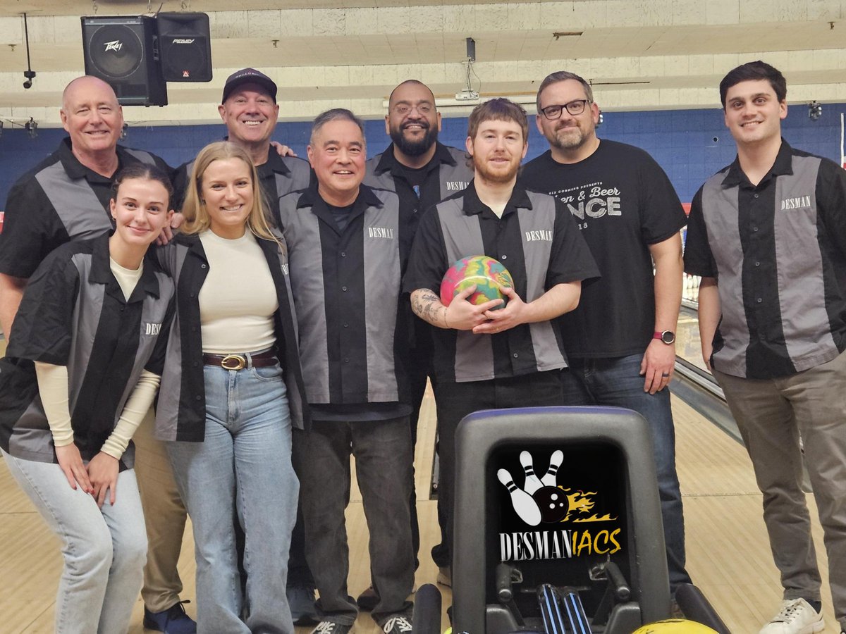 desmanparking's tweet photo. Throwback to the end of bowling season 🎳
Great crew, friendly competition, and a lot of laughs.
Go DESMANiacs! https://t.co/poQxv3iusT