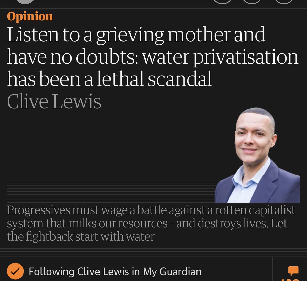 Clive Lewis MP tweet media