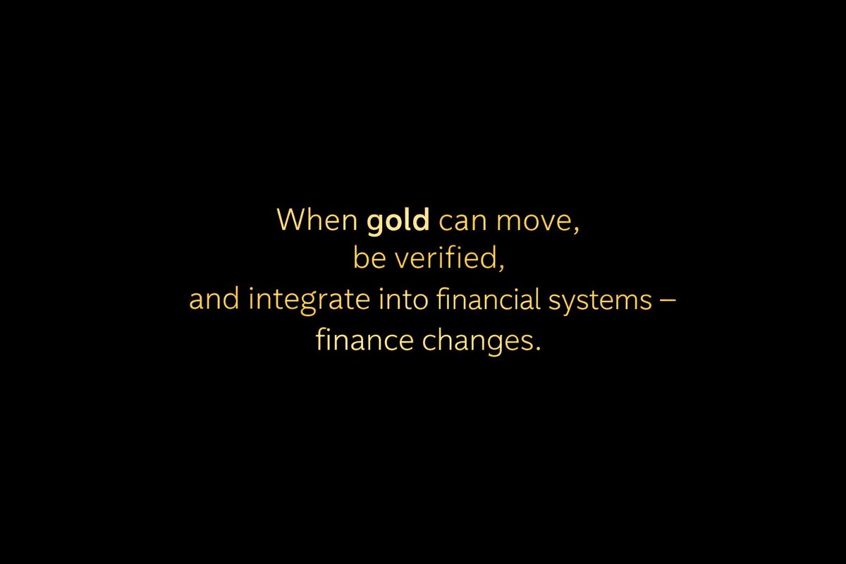 Crypto can be collateral.

But not all collateral is equal.

BTC is liquid — but volatile.
Gold is stable — but historically static.

The real shift happens when
stability meets usability.

When gold can move,
be verified,
and integrate into financial systems —

finance changes.