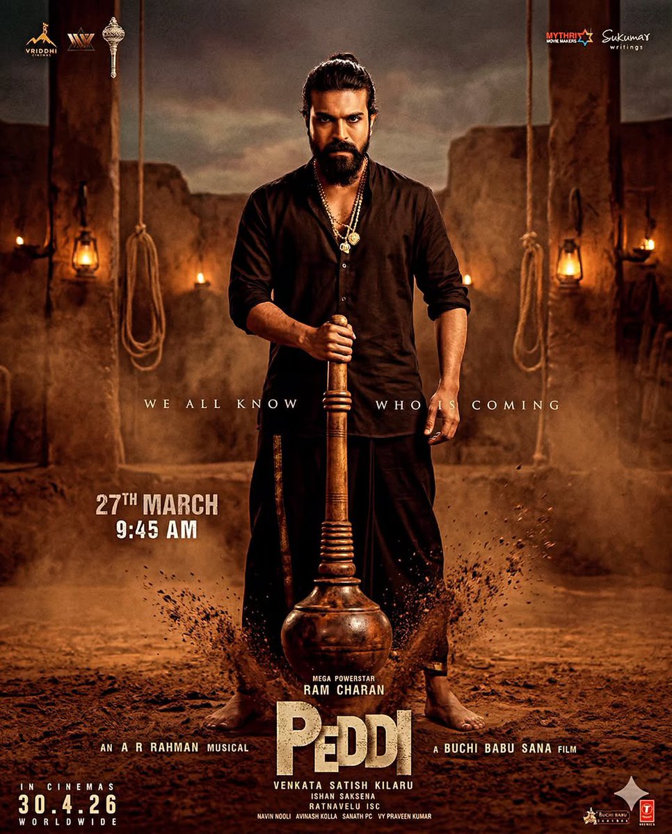 Thanks2Cinema's tweet photo. #HBDRamCharan #RamCharan 

#Peddi @AlwaysRamCharan https://t.co/cFjFRYNv9t