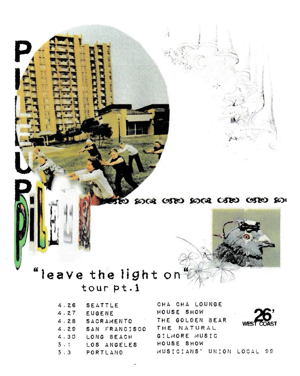 __pileup__'s tweet photo. We are going on tour 🚐🎸🎤🤘

This will be part one of three small tours in support of Leave The Light On 💡 https://t.co/PkPpTAK48k