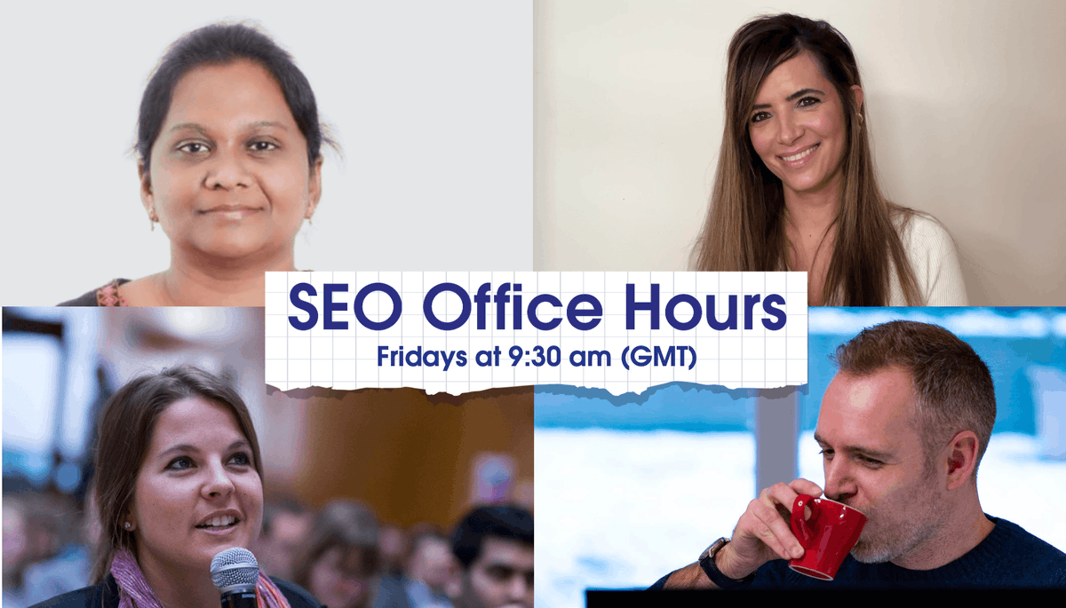 Good_Signals's tweet photo. TOMORROW LIVE! We’ve got ⭐️ Mercy Janaki and ⭐️ Laura I. Abreu for SEO Office Hours, alongside Jo Juliana Turnbull and Michael Chidzey, this Friday at 9:30 am (GMT). To join live, head over to our website to get the invites added to your calendar 📅. Everyone’s welcome ❤️ https://t.co/CrQFO9eGKz