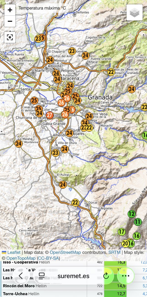 tiempo en Granada tweet media