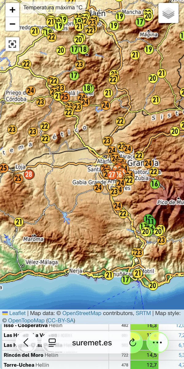 tiempo en Granada tweet media