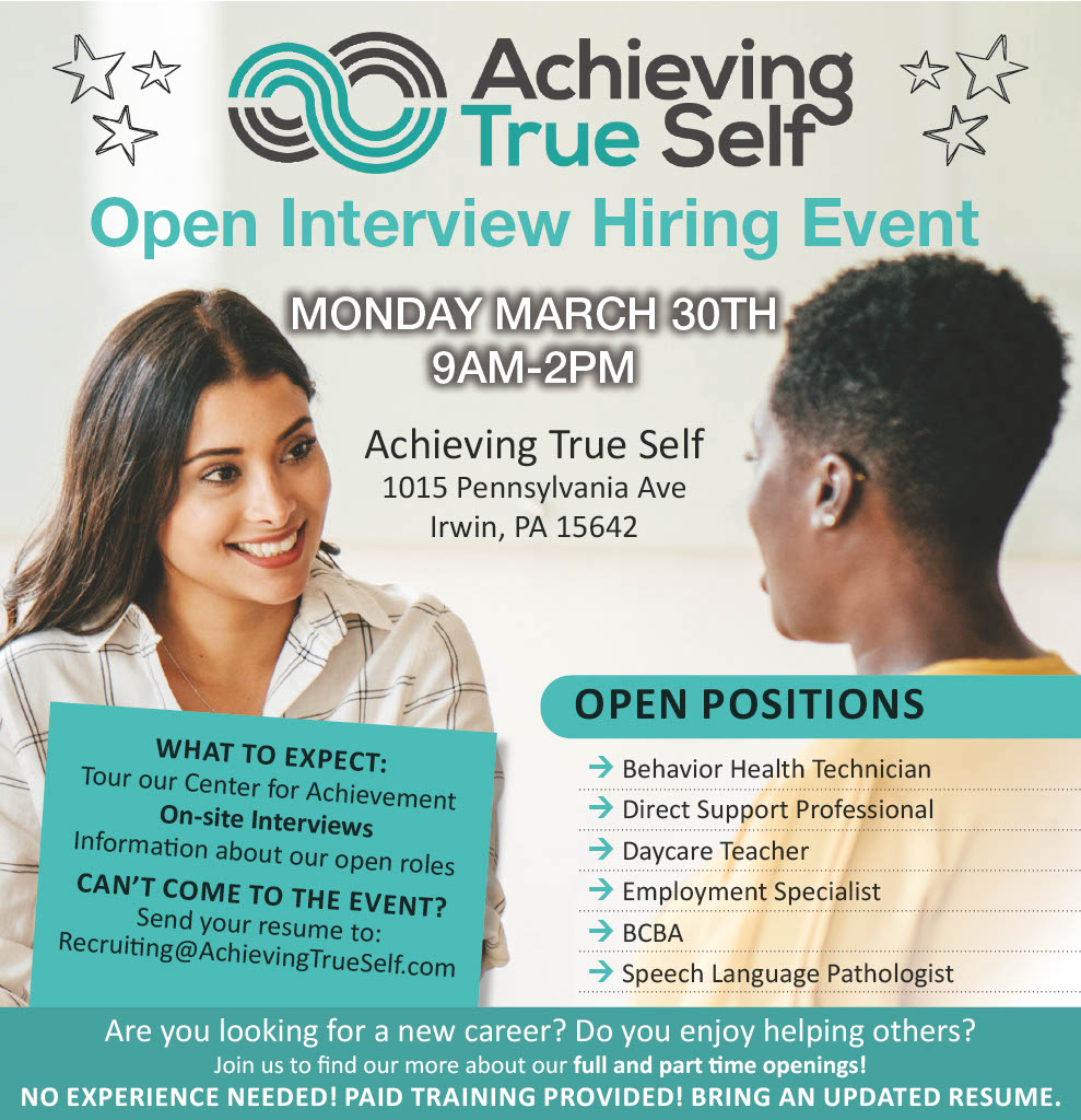 AtsAutism's tweet photo. 💭 Not loving your current job?

Join us Monday in Irwin for open interviews!

📅 March 30, ⏰ 9AM–2PM

✨ Paid training available
✨ Full &amp; part-time roles

Bring your resume!
#NowHiring #CareerChange https://t.co/Y8zg19IvyZ
