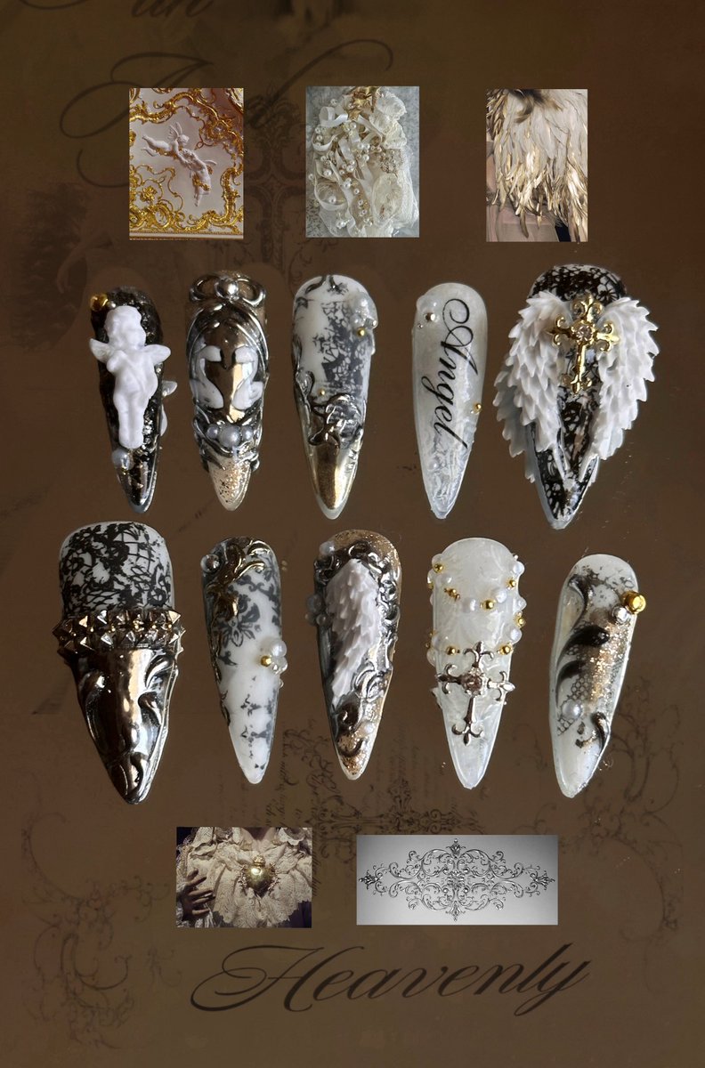 dominailedit's tweet image. #pressonnails #angelcore