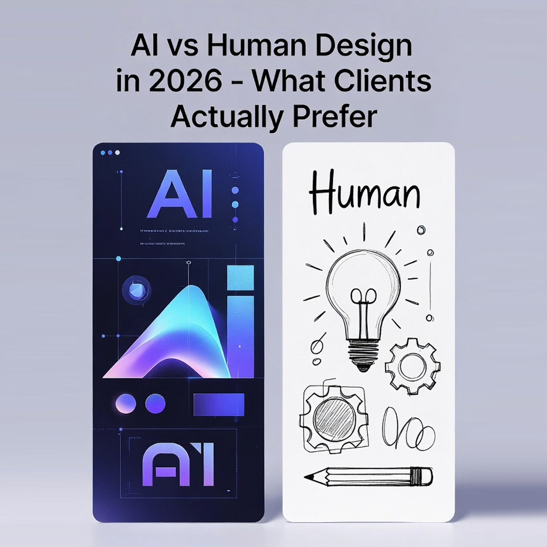graphicdesignju's tweet image. AI vs Human
What Clients Actually Prefer?

graphicdesignjunction.com/2026/03/ai-vs-…

#AIDesign #HumanDesign #AIVsHuman #DesignTrends2026 #FutureOfDesign #GraphicDesign #AIDesignTools #CreativeAI #UXDesign #UIDesign #DigitalDesign #DesignWorkflow #CreativeIndustry #DesignComparison #AITrends