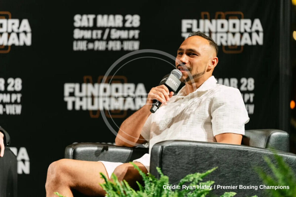 eastsideboxing's tweet image. #KeithThurman reveals head and body targets for #SebastianFundora fight dlvr.it/TRjsk2