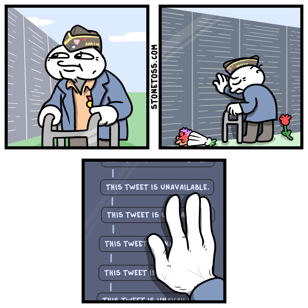 Stone tossers tweet media