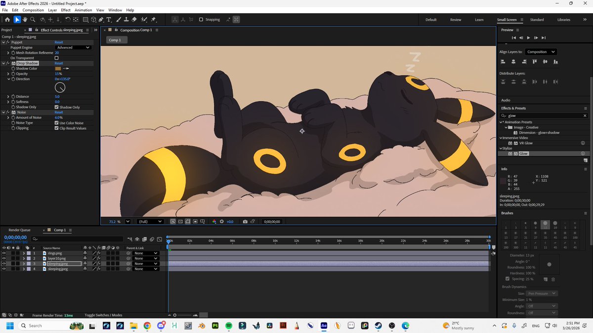 here is what i am working on AfterEffects atm
