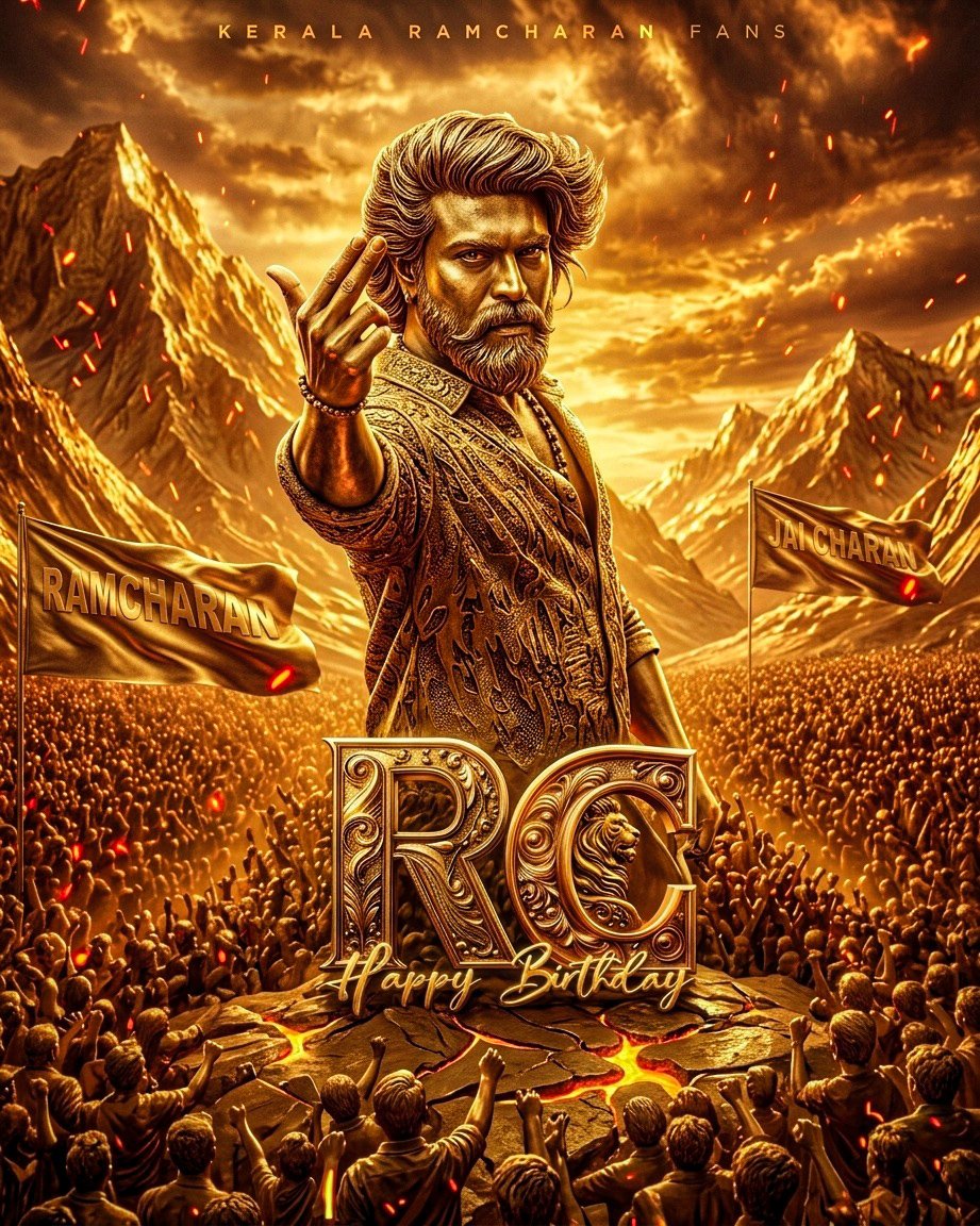 TEAM_RCDFK's tweet photo. ഞങ്ങളുടെ പ്രിയപ്പെട്ട ചരൺ ചേട്ടന് ജന്മദിനാശംസകൾ @AlwaysRamCharan  #HBDRamCharan https://t.co/5z6RUgEcds