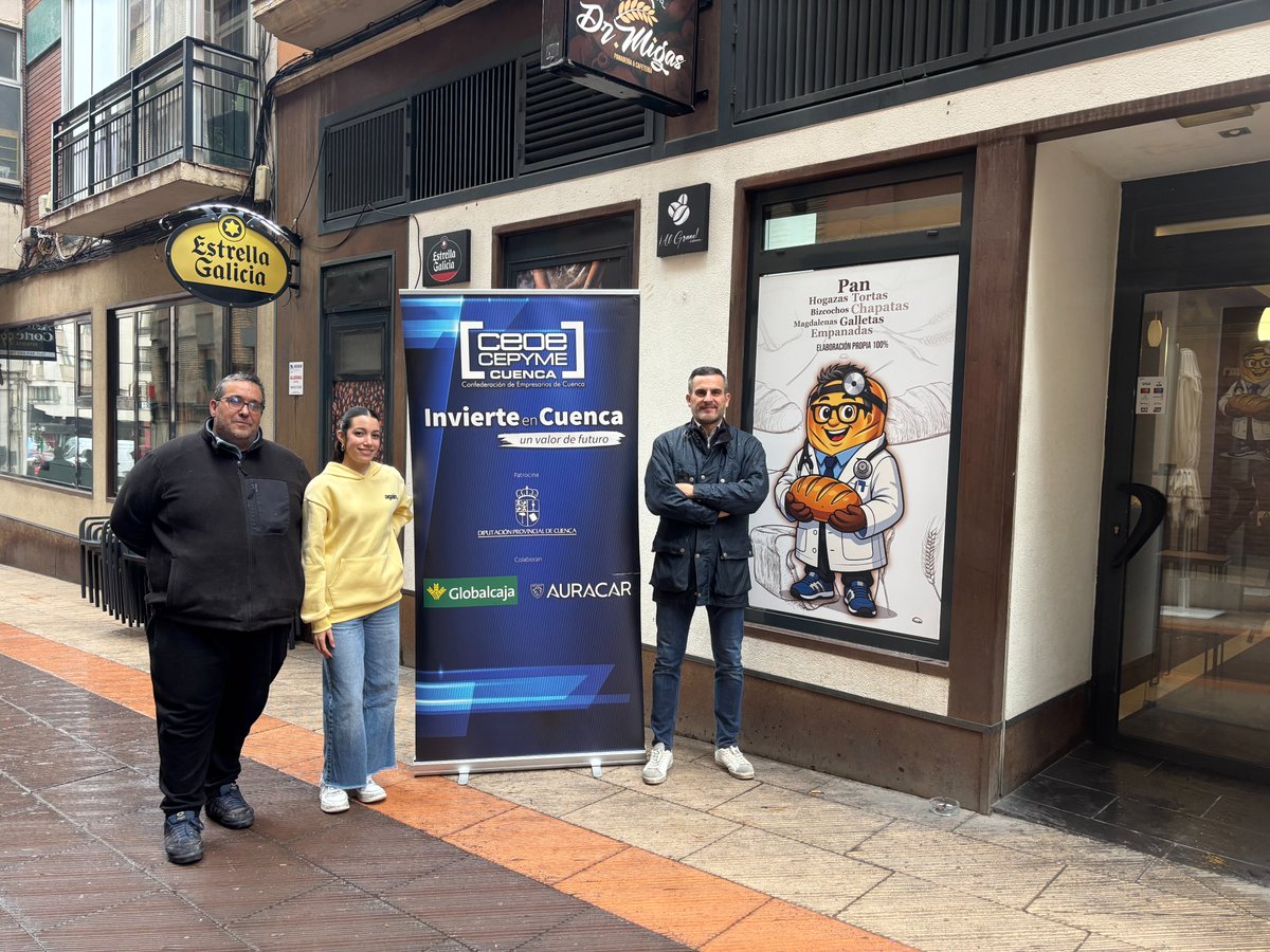InvierteCuenca's tweet photo. El proyecto @InvierteCuenca respalda la apertura de la Cafetería Doctor Migas en la capital conquense @ceoecuenca @DipuCuenca @SomosGlobalcaja @somos_auracar https://t.co/1pPBG2Gtbc https://t.co/HychutjjZD