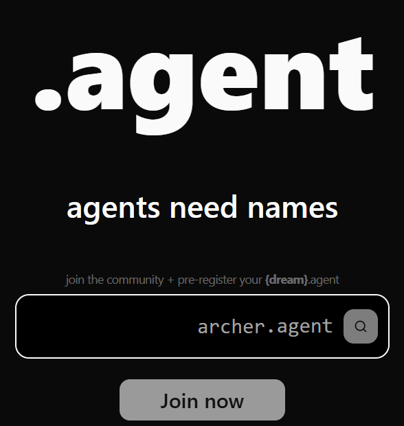 In the past we saw domain name owners get beautifully rewarded. Today .agent looks like one of such opportunities.

You're early to this one. Pre-own a .agent name today.

Register have now: agentcommunity.org/join#H39VCUSO