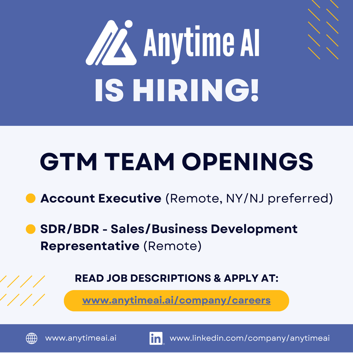 Anytime AI tweet media