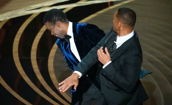 PopTingz's tweet photo. 4 years ago today, Will Smith slapped Chris Rock at the Oscars. https://t.co/oYuUK1ttLR