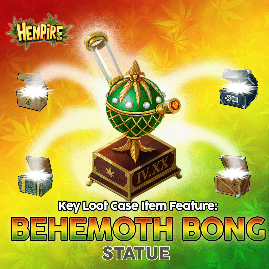 Celebrate and elevate your game with this special 420 inspired Behemoth Bong statue! 🌿🦖
This special statue is available only for a limited time from Key Loot Crates in the Pawn Shop!

Ready to toke on a new challenge? Download Hempire today!
pulse.ly/2iecbalgz9