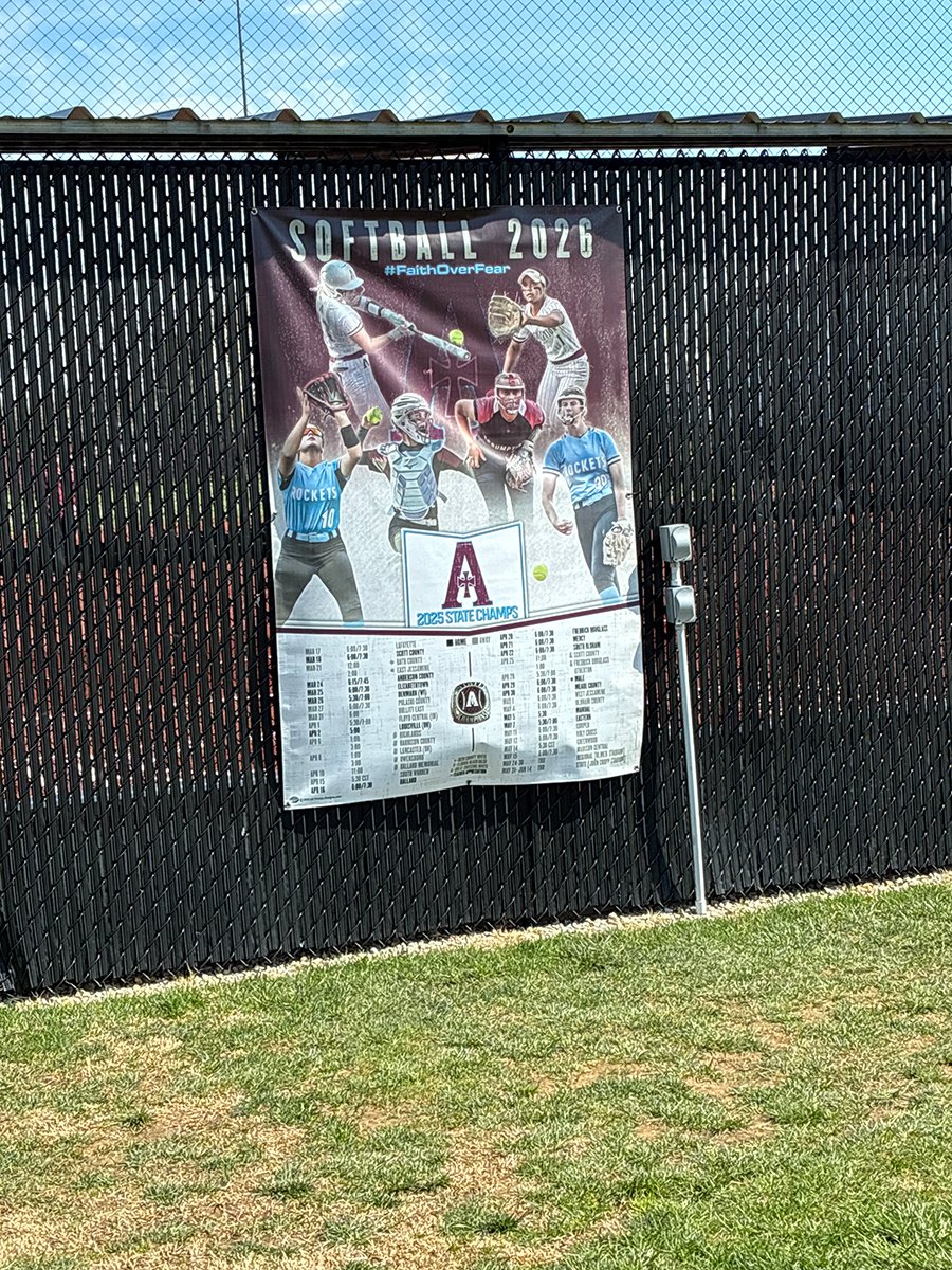 FrenzyDesigns's tweet photo. A huge thank you to @ROCKets_SB for trusting us to create your fence and championship banners from last season! 🥎🏆
We’re honored to help showcase your program and celebrate your success! These banners are built to represent the pride, tradition, and hard work behind it all. https://t.co/1Qaj41g363