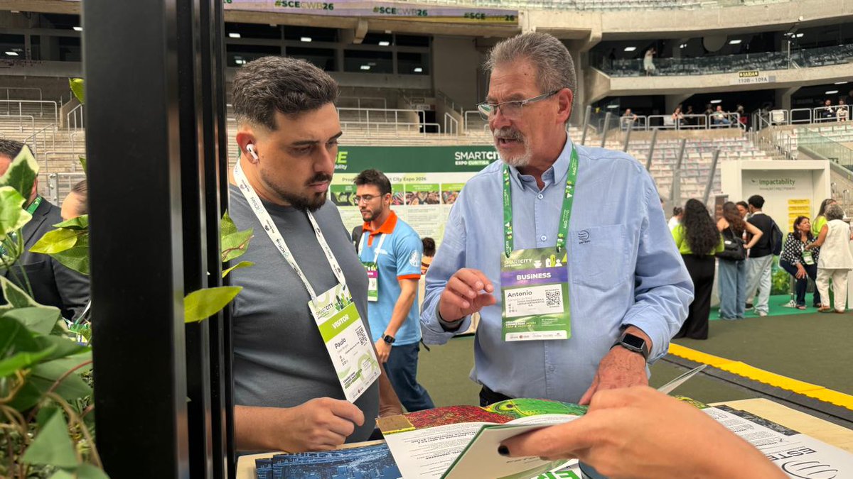 ESTEIO_SA's tweet photo. Grupo ESTEIO marcou presença no primeiro dia do Smart City Expo Curitiba!

Foi um dia repleto de inovação, aprendizado e conexões valiosas.

#esteio_sa #ett_transito #verrodovias #SCECWB26 #cidadeinteligenteesustentável #smartcityexpocuritiba https://t.co/Ik1FeYXDqR