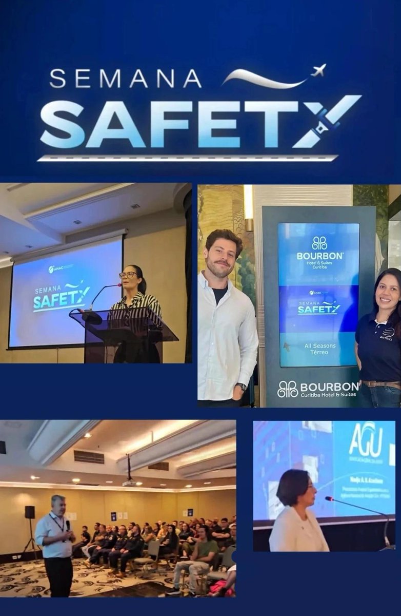 A ESTEIO marcou presença na Semana Safety da ANAC, em Curitiba ✈️🛫, reforçando seu compromisso com a segurança operacional 🛡️, a disseminação do conhecimento 📚✈️ e o fortalecimento de conexões no setor aéreo 🤝🛩️.