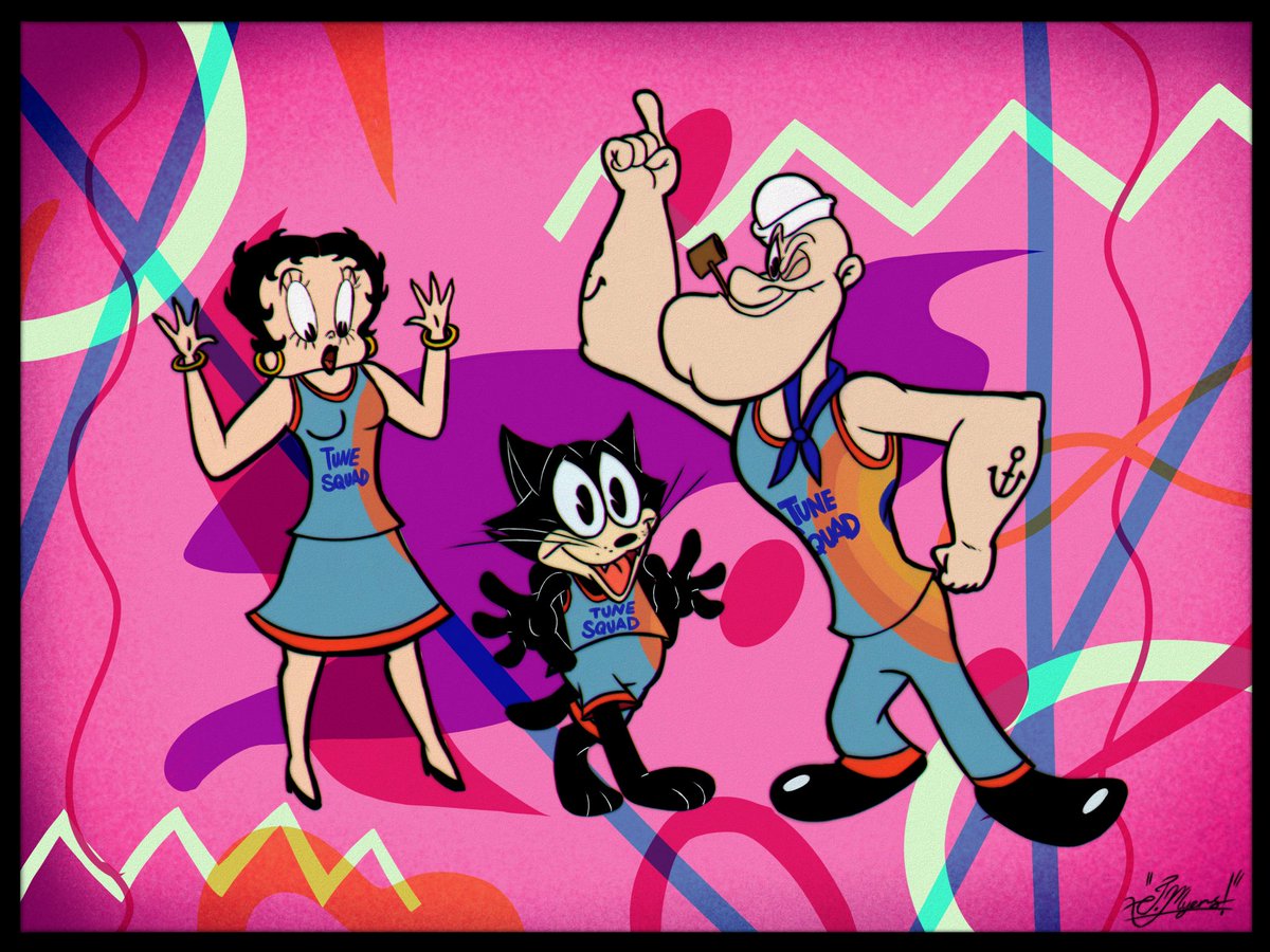 InfinimationInc's tweet photo. This is gonna be the game of the century!
“Boop-oop be-doop boop!”
#SpaceJam2 #MaxFleischer #FelixtheCat https://t.co/sWeiHH3d0M