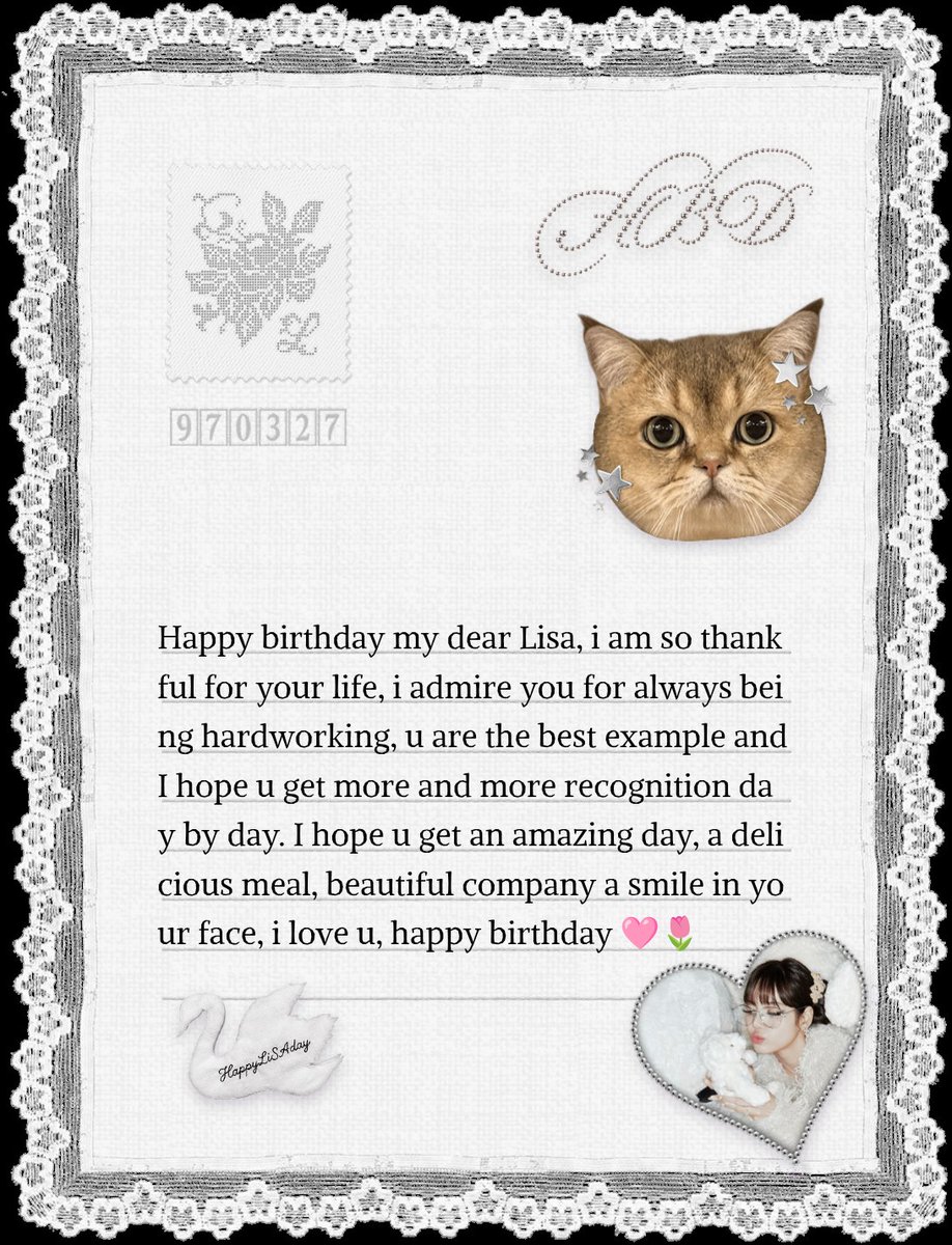 jinsooklore's tweet photo. te amo mi lalisa, perdoname el inglés básico 1 🥺🌷 #happyLISAday https://t.co/SyW9agsMmt