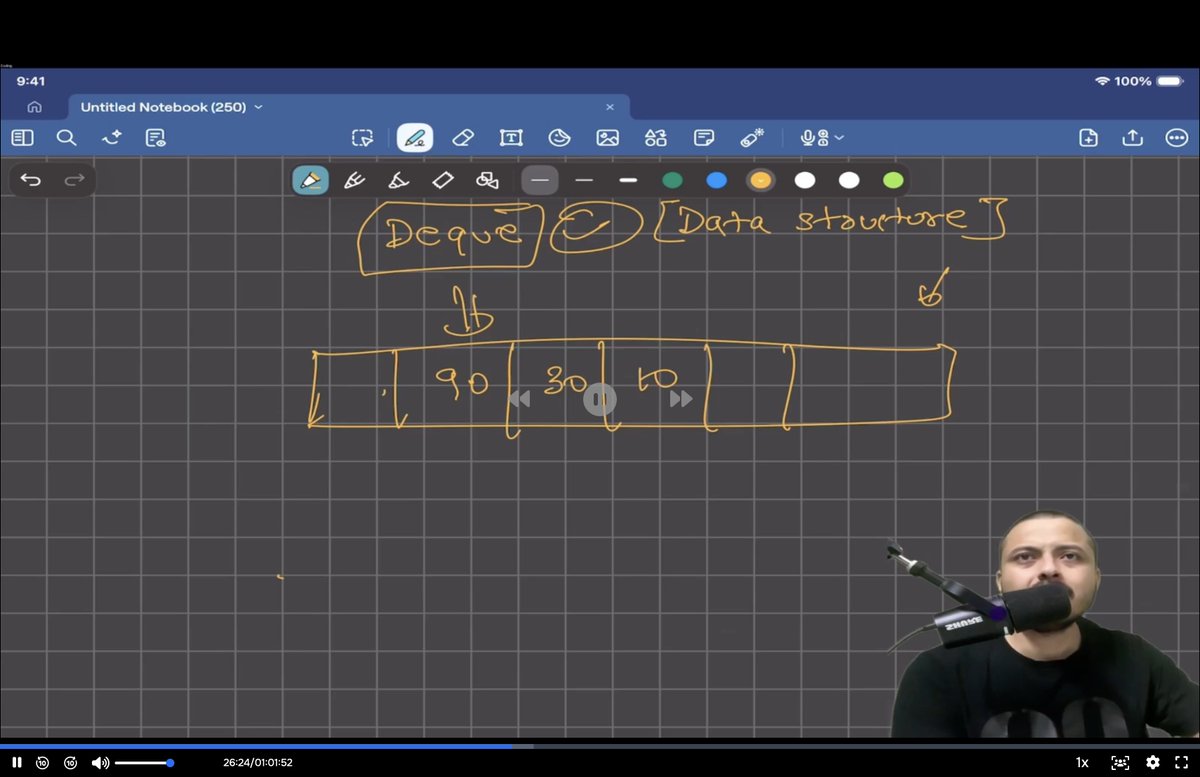 chauhan_ra21089's tweet photo. 📚 Learning Deque in C++ (Double Ended Queue)

Practiced how insertion and deletion work from both front and back.
Visualizing elements like 90, 30, 40 inside the deque made the concept clearer.
Step by step improving my Data Structures skills 🚀
#DSA #CPP #Deque @CoderArmy https://t.co/xI93pH2MzA