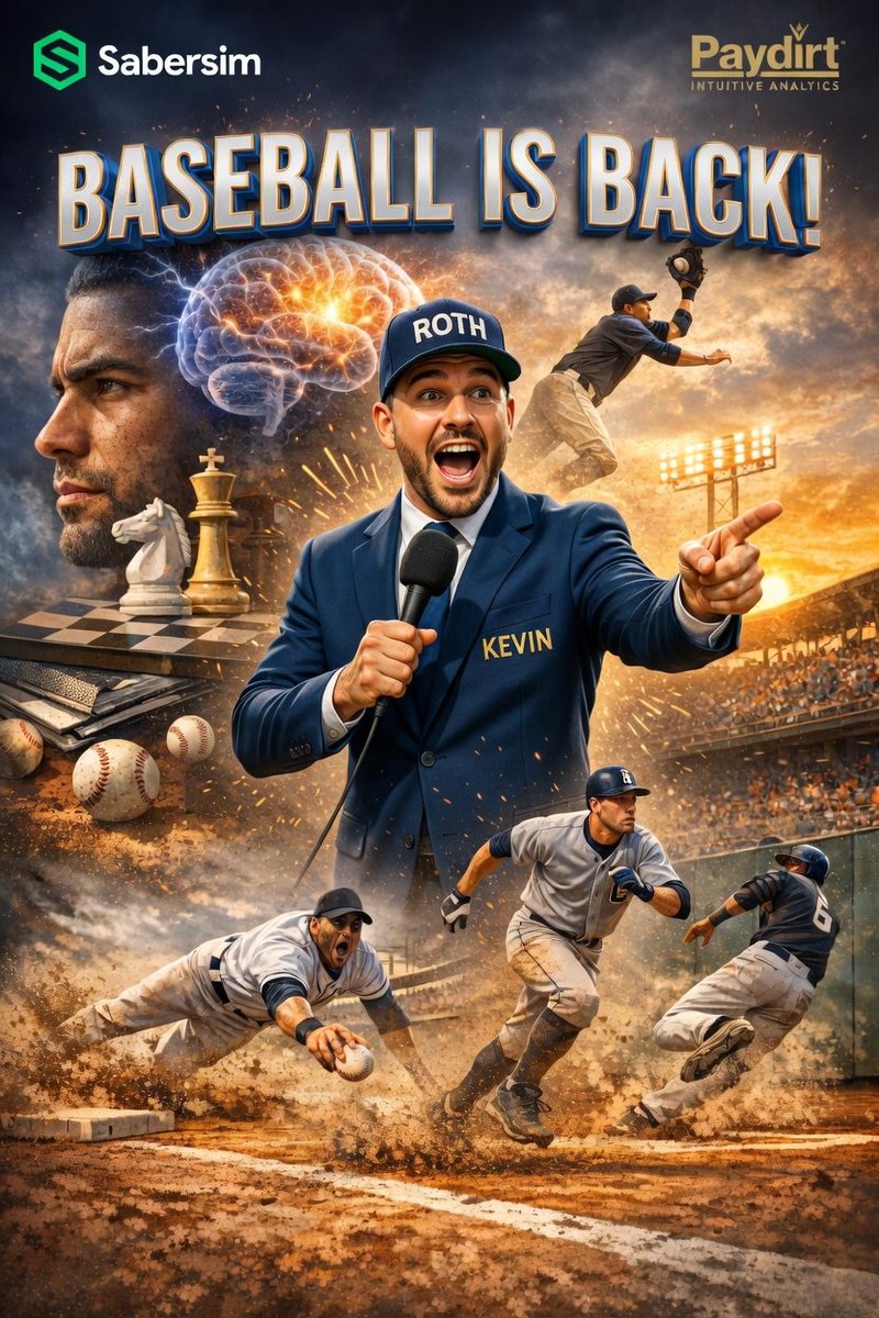 State4thewin's tweet photo. #MLB is here! No daily content out this season, but I’ll be dropping some process videos throughout the year using SaberSim. The top tools in the game for this season are @SaberSim for sims, @Paydirt_DFS for data & great content, and @KevinRothWx for weather. These are the resources you need to gain an edge. 🔥