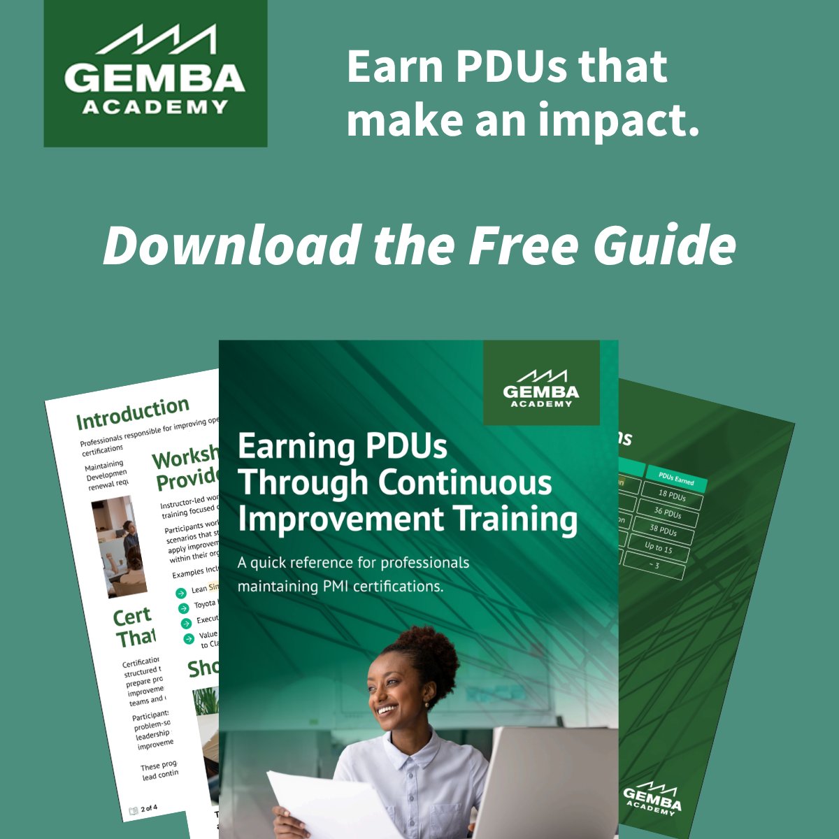 GembaAcademy's tweet image. Gemba Academy's certifications &amp;amp; workshops help CI professionals strengthen practical skills while earning PDUs that may apply toward PMI certification requirements!

Explore training options 💪
🔗 na2.hubs.ly/H04wyC30

#ContinuousImprovement #Certification