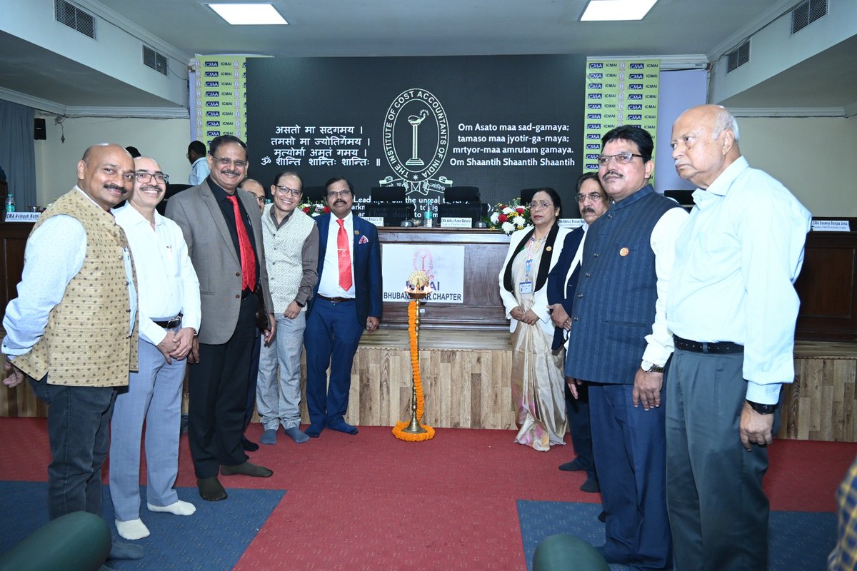 NALCO_India's tweet image. Shri Abhay Kumar Behuria, Director (Finance), presided as Chief Guest at the Income Tax Act 2025 outreach programme organized today by #CBDT and #ICMAI in #Bhubaneswar. The seminar sensitized industry leaders and PSUs on the new legislative framework and its strategic