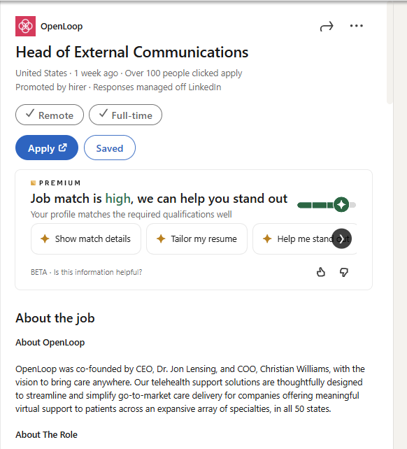 ggoodno's tweet photo. Hey @LiorNn — I just signed up for RemoteRocketship after seeing your ads promising roles not found on @LinkedIn. The very first job I saw on your platform was one I already had saved on LinkedIn. Can you clarify how your “exclusive jobs” claim works? https://t.co/9OhU7uHkYr