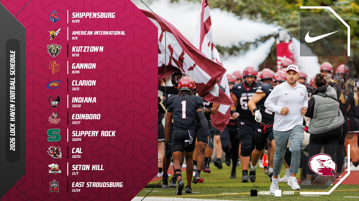 Lock Haven Football tweet media