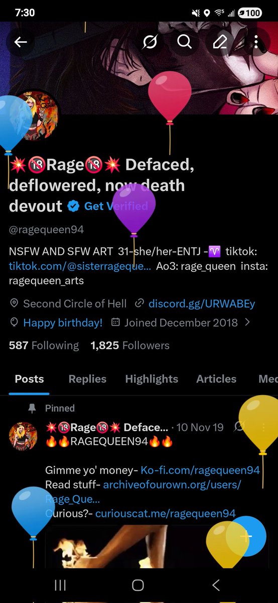 💥🔞Rage🔞💥 Defaced, deflowered, now death devout tweet media