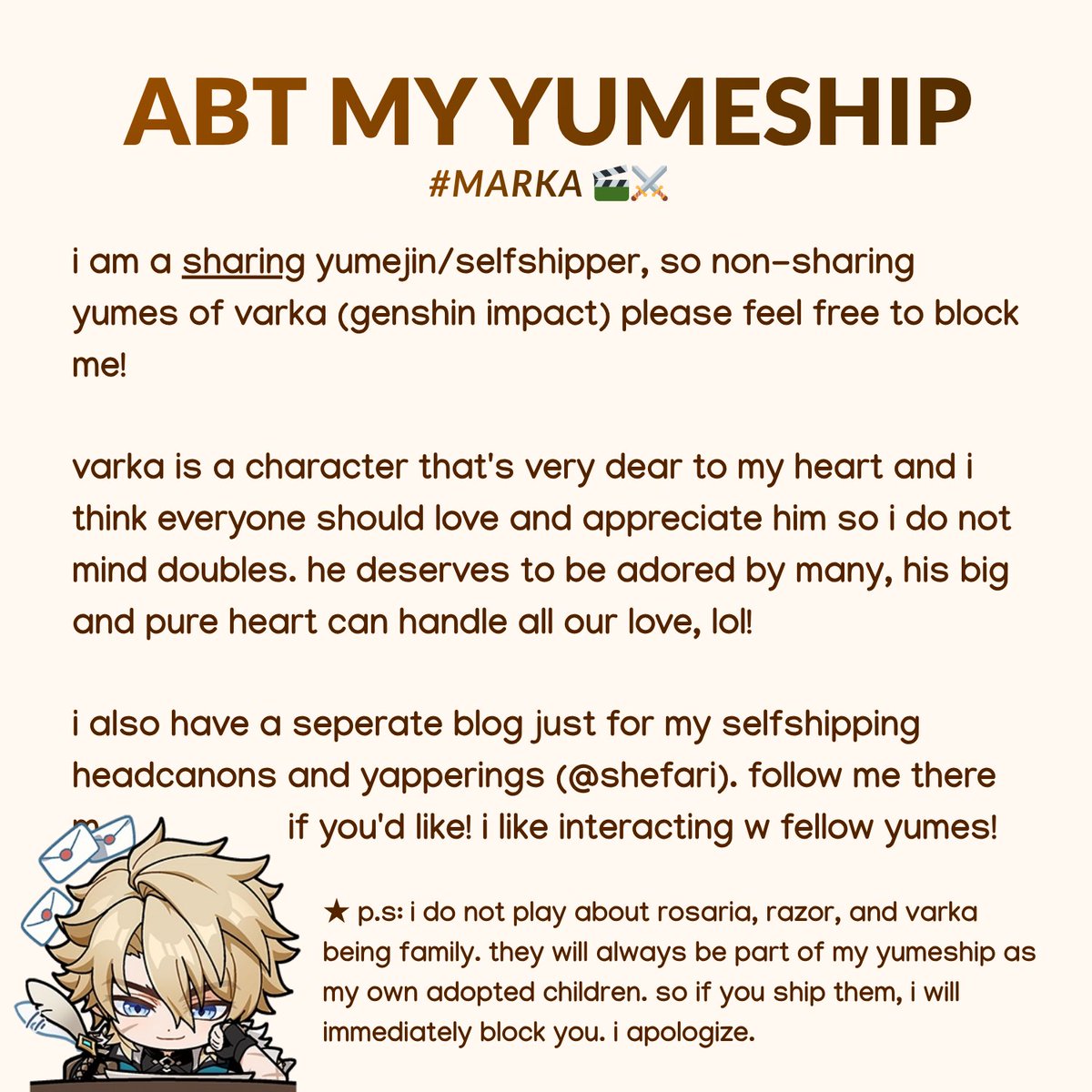 SHEFARI ★ currently varkapilled tweet media