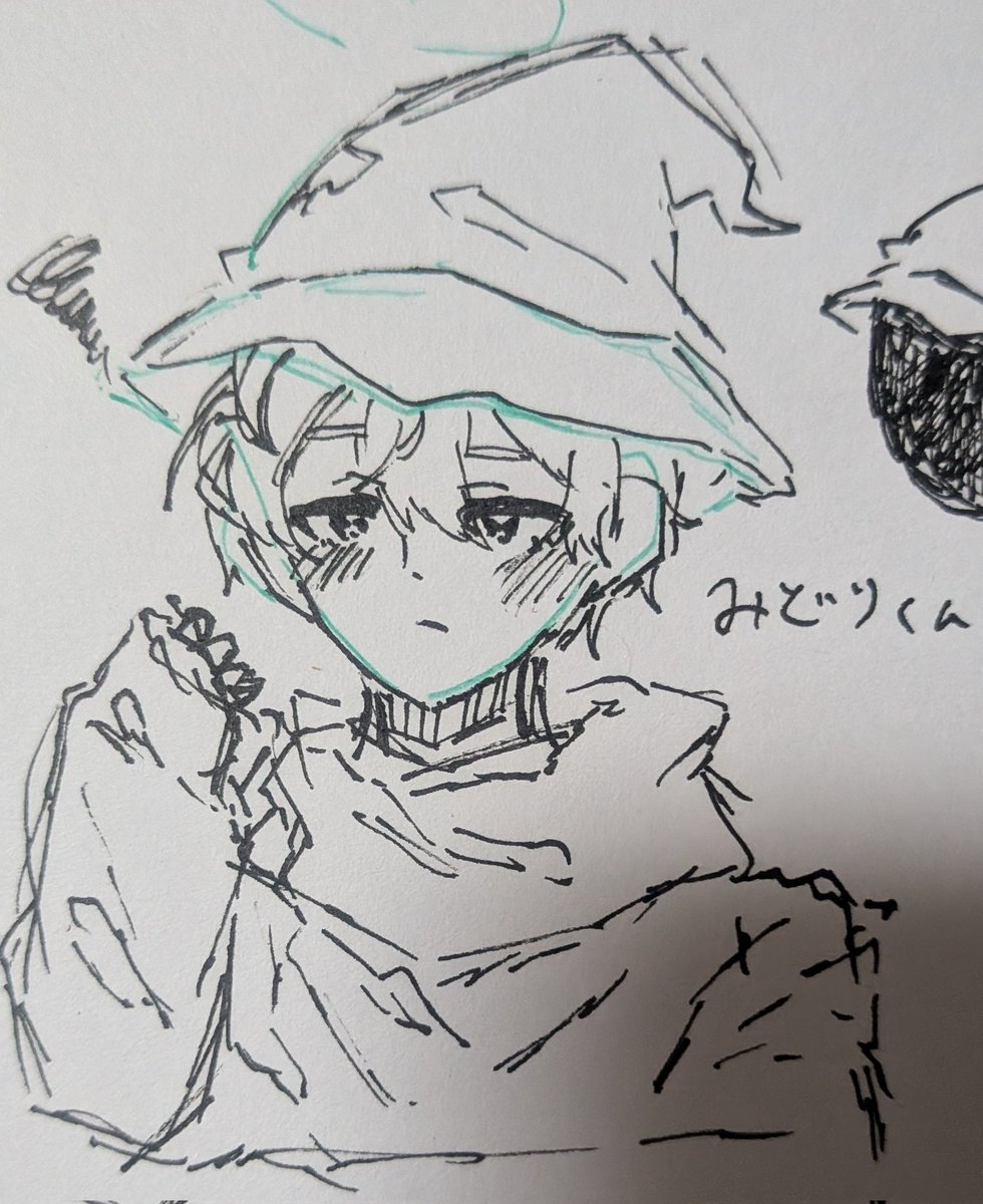 llen7201's tweet photo. #緑色さんご自由にどうぞ
ふと思いたって1発描き https://t.co/WC0dfNgmpU