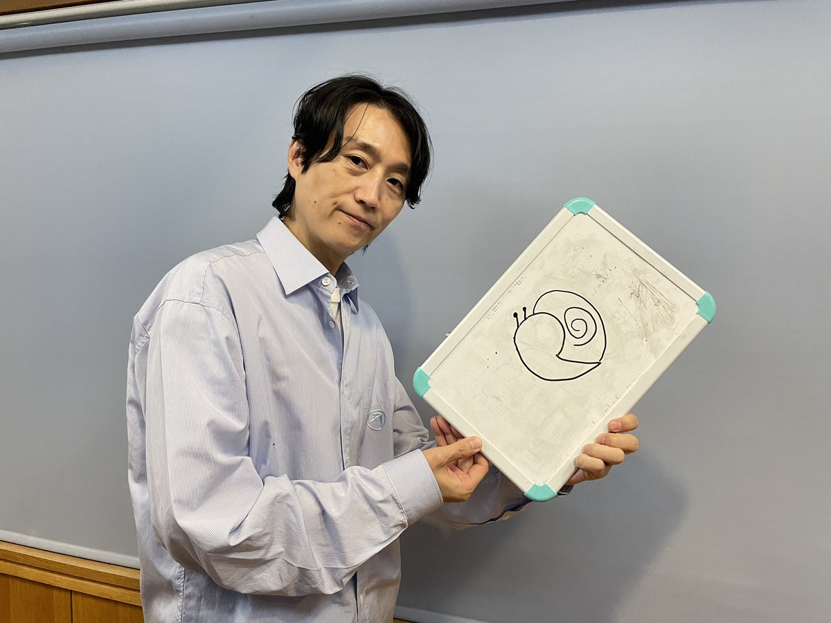 木曜絵描き語り🧑‍🎨 答えはカタツムリ🐌 つのだせ やりだせ あたまだ