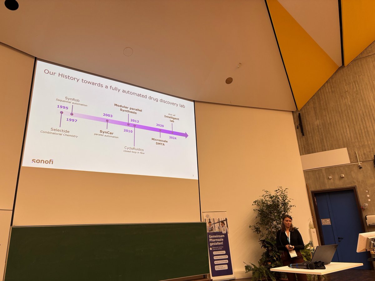 CKuttruff's tweet photo. Great pleasure to chair a session on High‑Throughput Chemistry at the Frontiers in Medicinal Chemistry conference in Münster with two outstanding speakers, Cara Brocklehurst and Elisabeth Speckmeier, who provided excellent overviews on automated synthesis. https://t.co/ufgtDIkwmy