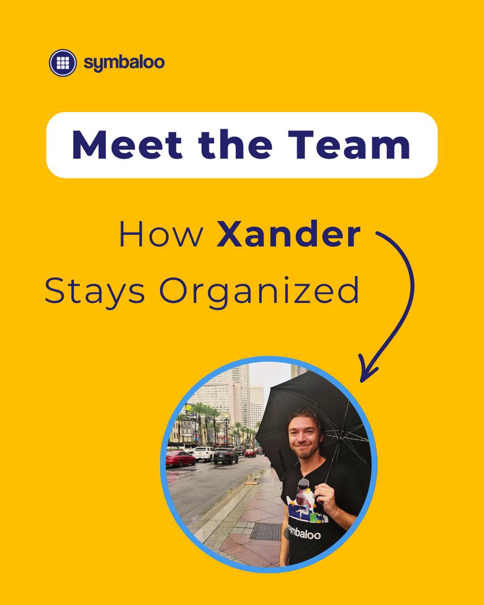Symbaloo's tweet image. Meet the team! Want to know Xander's secret to staying organized? 💪

Hint: it involves amazing widgets 👀 

#edtech #bookmarker #tools #productivity #classroom #classroomtips #teaching #educators