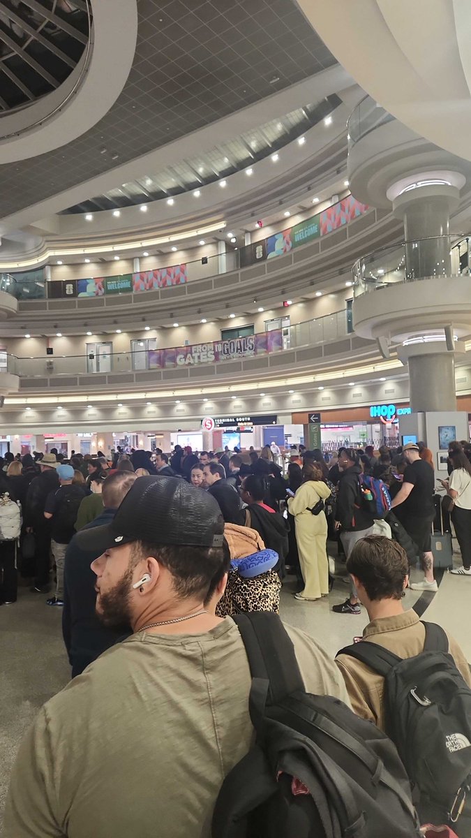 cassiuscorp's tweet photo. To those asking about my recent absence: starting the year at #ATLairport at 2:30 AM. Dropping my wife @droyetakin , off for #AAD2026.

The staffing constraints are irresponsible and avoidable, yet #TSA is managing the massive lines remarkably well. https://t.co/t8eyhzOEBs