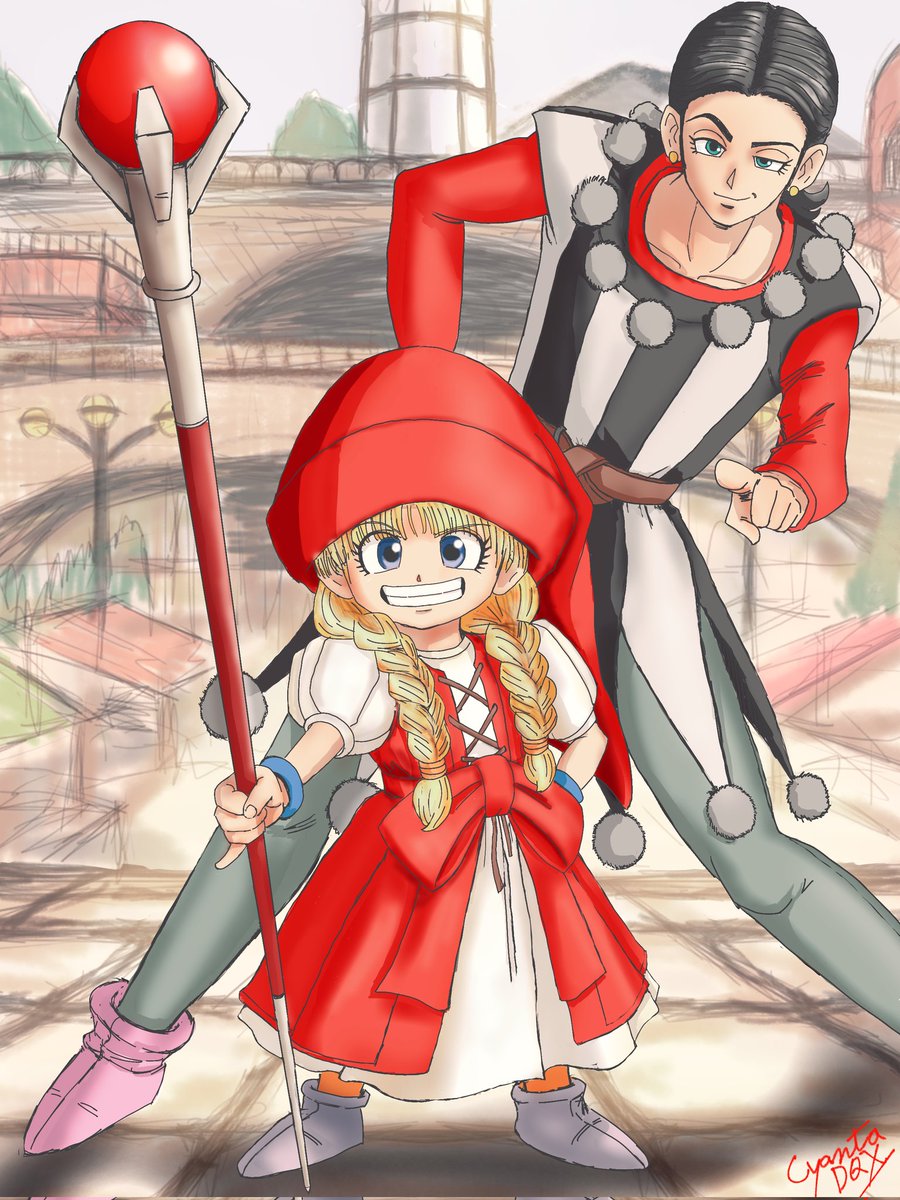 題「お仕置きよっ！！」、完成！
#ドラゴンクエスト11
 #ベロニカ  #シルビア