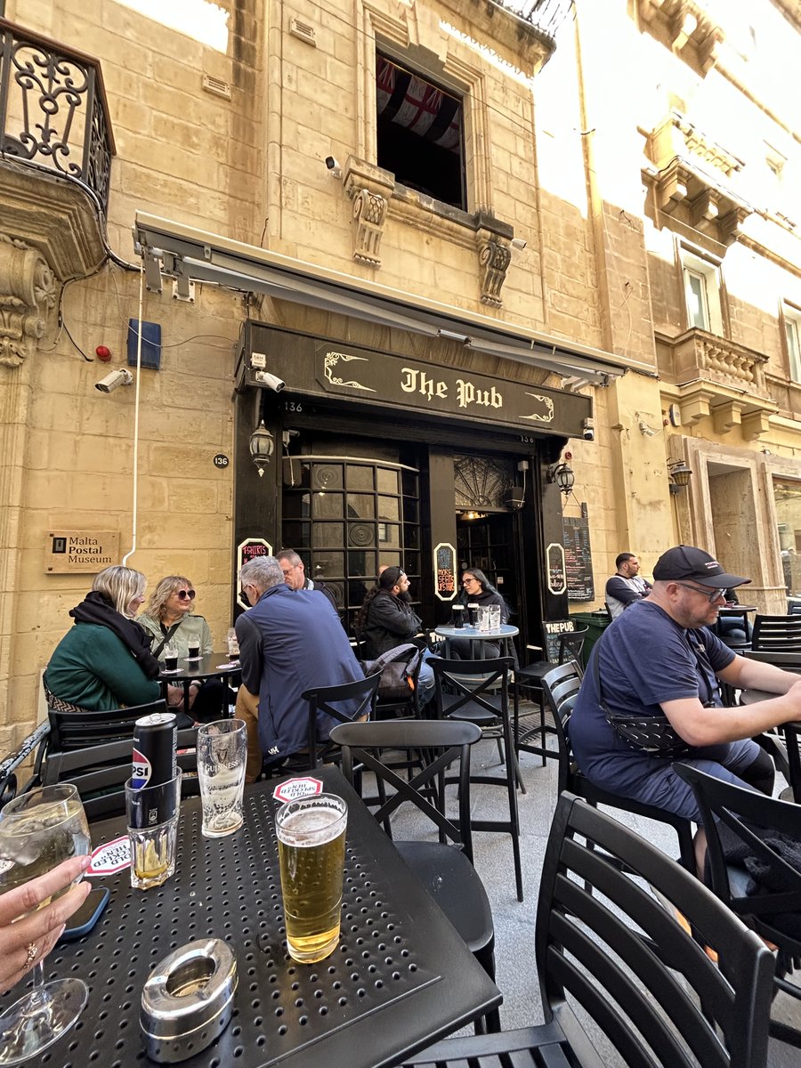 silkendalliance's tweet photo. The pub (called “The Pub “) where Oliver Reed ordered his last drink on May 2, 1999, at age 61, while on a break from filming Gladiator in #Valletta #Malta Dying midway through production on the Russell Crowe epic, forced Ridley Scott to finish his scenes recreating him with CGI https://t.co/aaaUVqsRyO