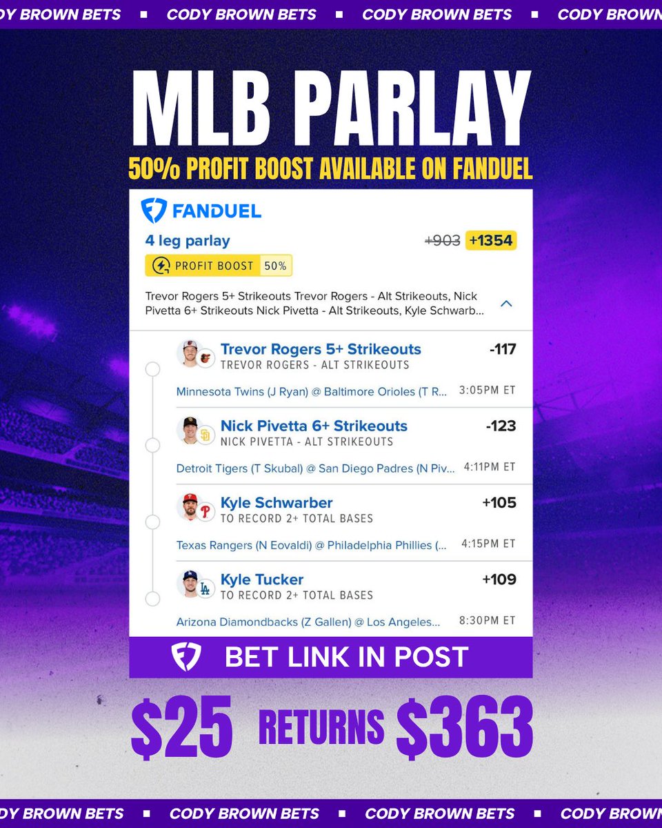 Cody Brown Bets tweet media