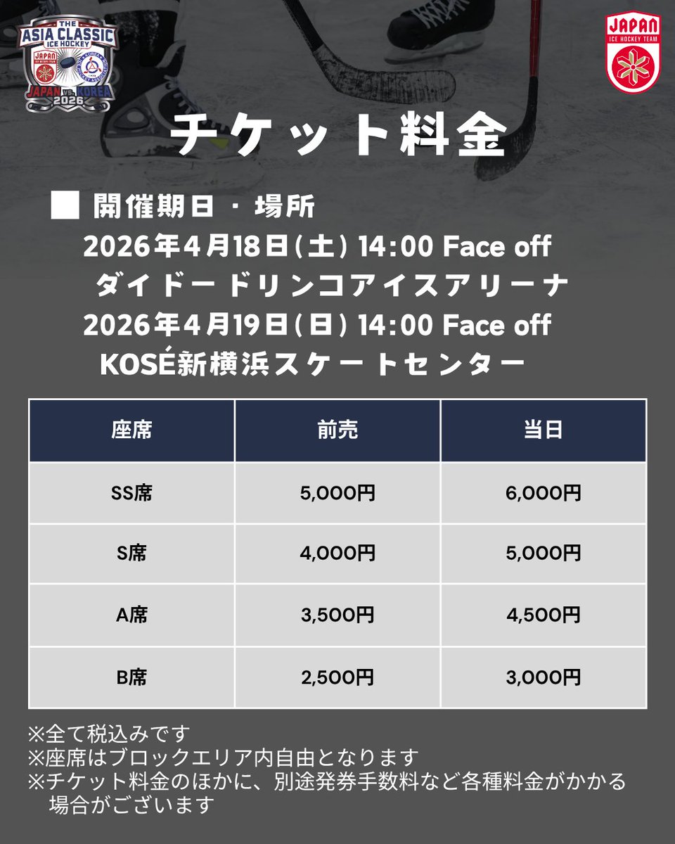 日本アイスホッケー連盟 公式 tweet media