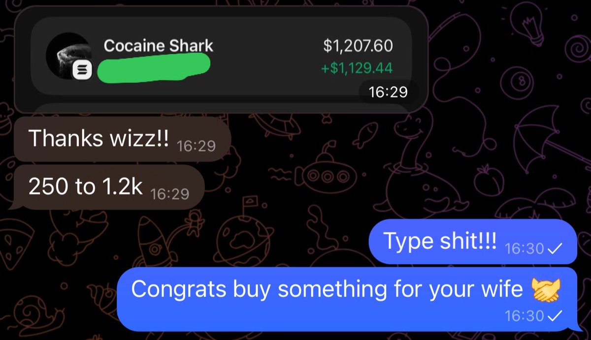 WizCalls's tweet photo. The best dm you can get as a caller 🤝

Called $SHARK at 26k tapped 140k in an hour! 

Join for more alpha - https://t.co/6YuZhvU2pH https://t.co/jV2a1e0zlR